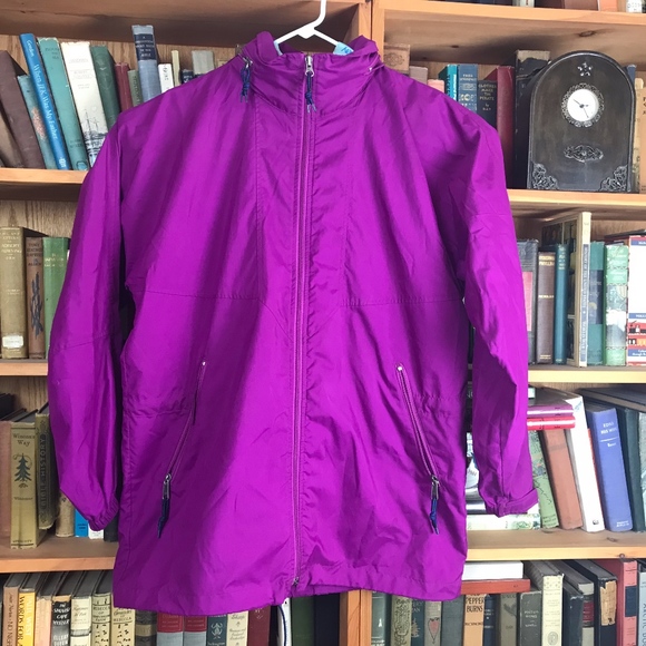 Eastern Mountain Sports Jackets & Blazers - EMS Windbreaker Jacket Purple Zip Up Hooded Size L